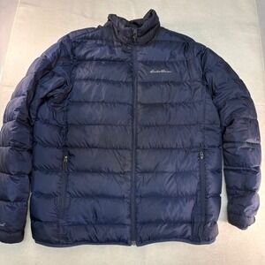 Eddie Bauer Navy Puffer Jacket